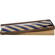 Caja cartón forrada para corbata,tamaño 